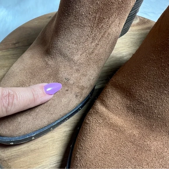 Rebecca Minkoff Brown Leather Galyn Mule Heels Size 9 - Picture 7 of 8